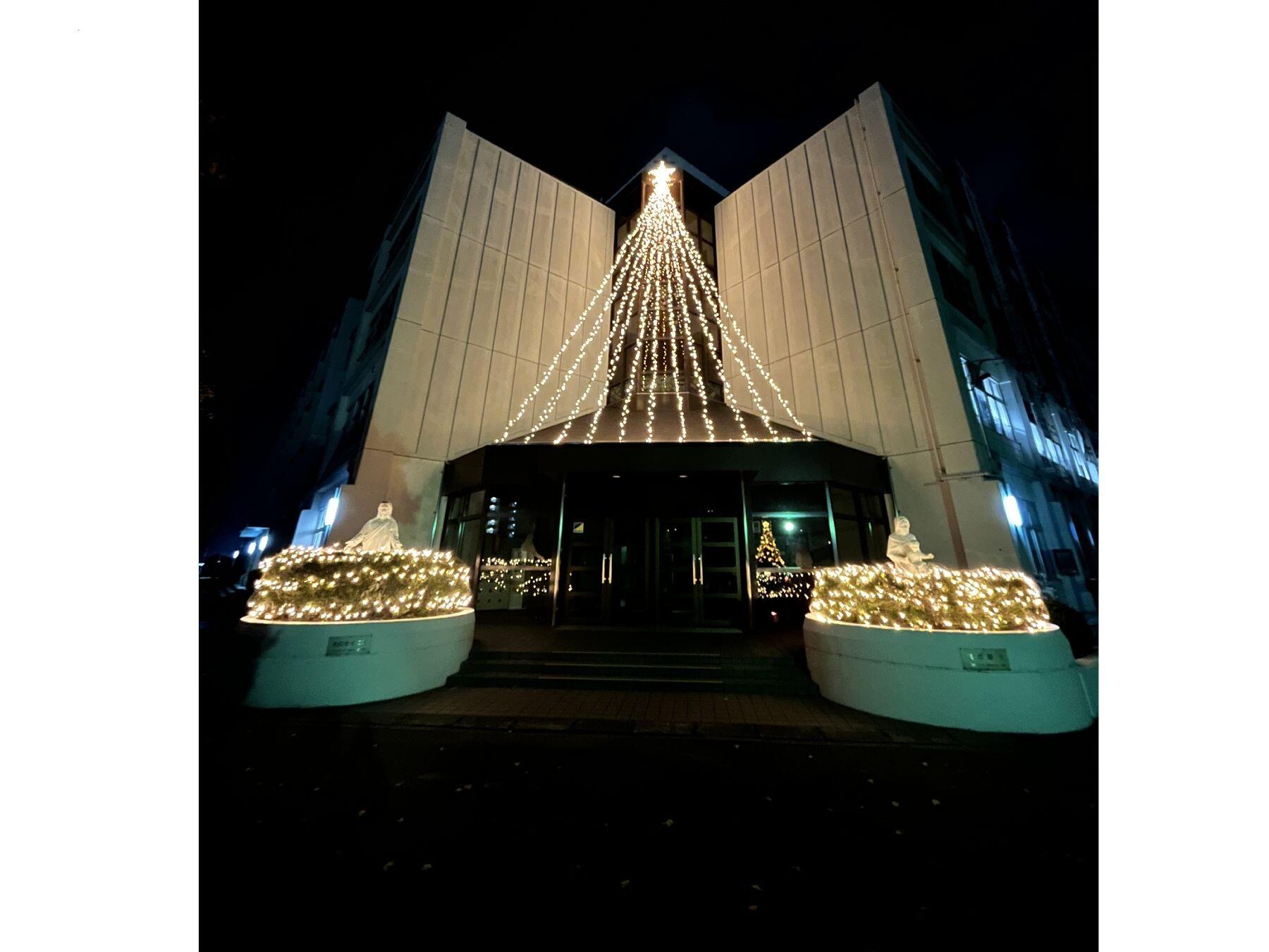 クリスマスイルミネーションが点灯 | TOPICS | 光泉カトリック中学校